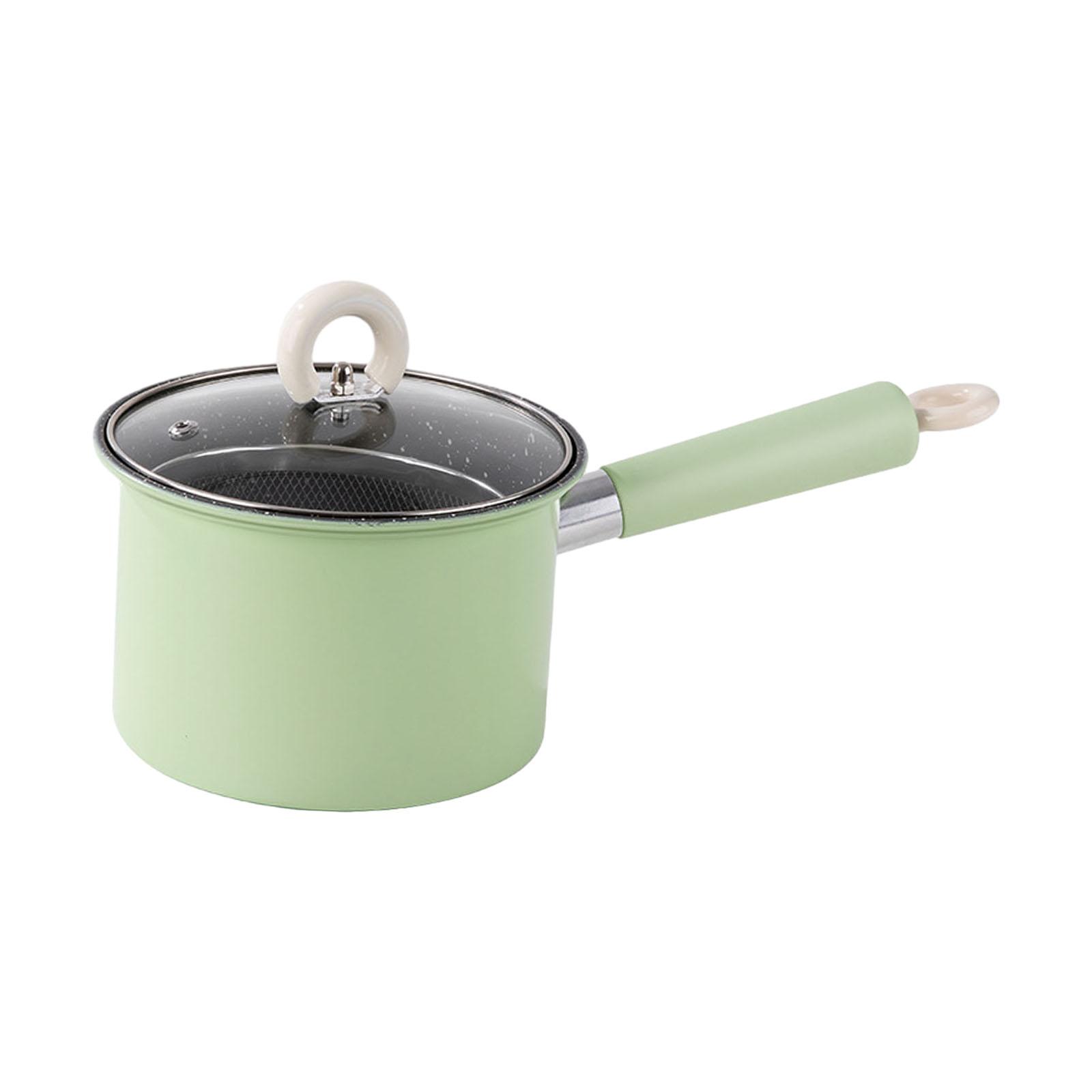 Camping Cooking Pot With Lid - หม้อทอดแบบจุ่มสำหรับเตาส่วนใหญ่ หม้อตุ๋น หม้อซอส หม้อปรุงอาหาร หม้อทอดพร้อมฝาปิด สำหรับแคมป์ปิ้ง