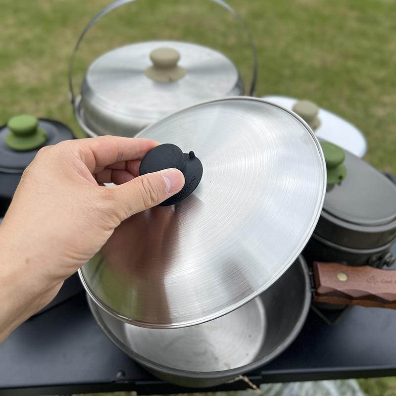 Camping Cooking Pot With Lid - ที่จับฝาหม้อซิลิโคน 1 ชิ้น ขนาด 4.9 ซม.