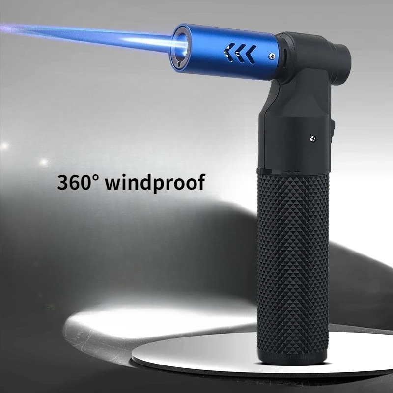 Camping Cooking Torch - ซื่อสัตย์แก๊สเจ็ทบิวเทนซิการ์ไฟแช็กWindproofครัวบาร์บีคิวโลหะเครื่องประดับเชื่อมไฟฉายสําหรับตั้งแคมป์กลางแจ้ง
