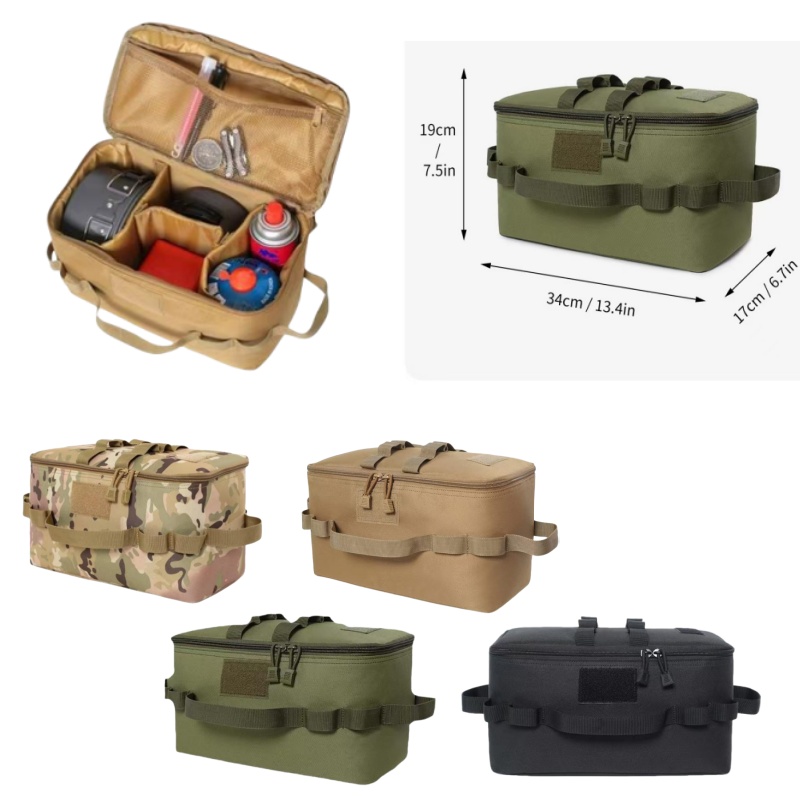 Camping Cooking Bag - กระเป๋ากลางแจ้ง Camping Storage Bag อุปกรณ์ทําอาหาร Organizer