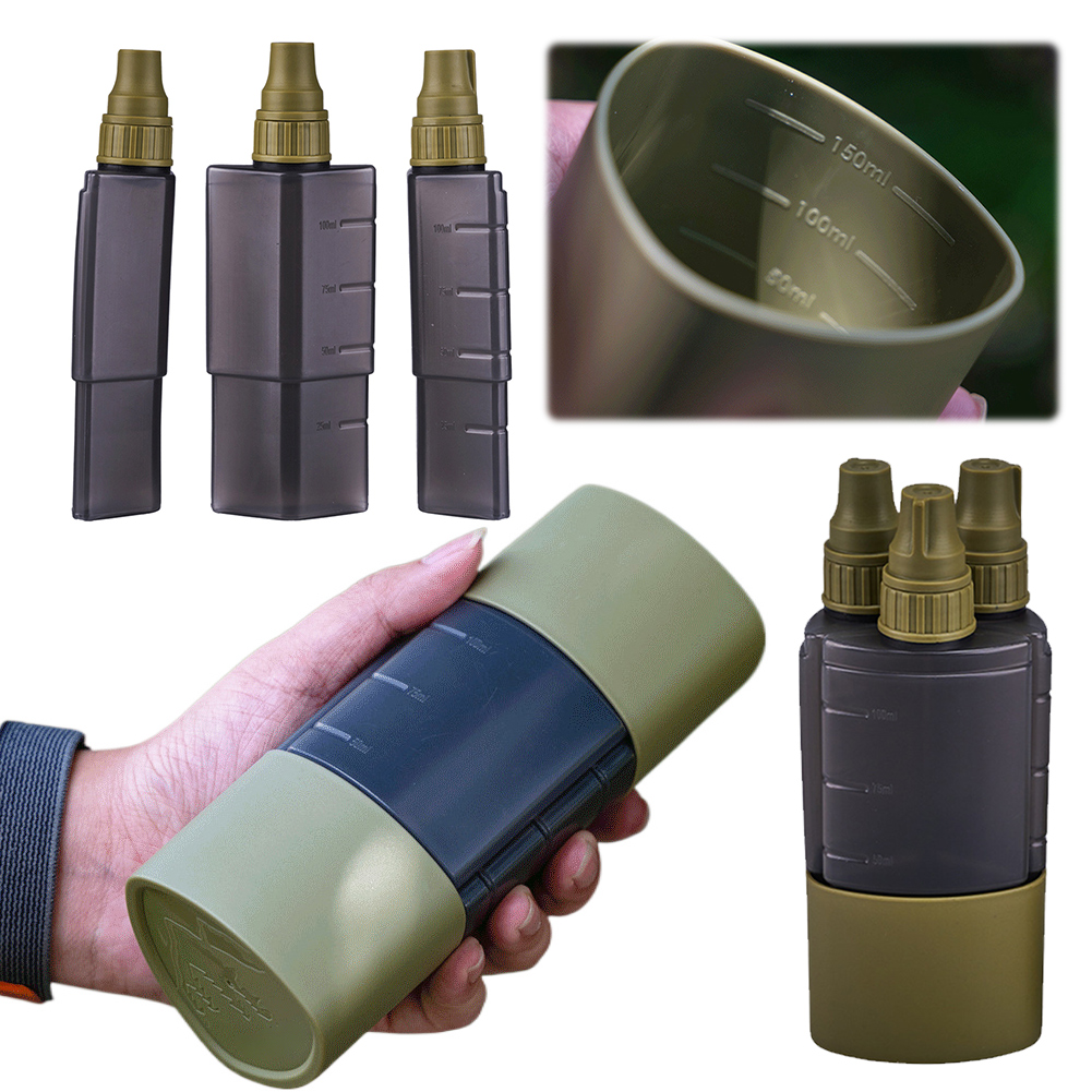 Camping Cooking Accessories Set - 3 In 1 Outdoor Camping เครื่องปรุงรสขวด