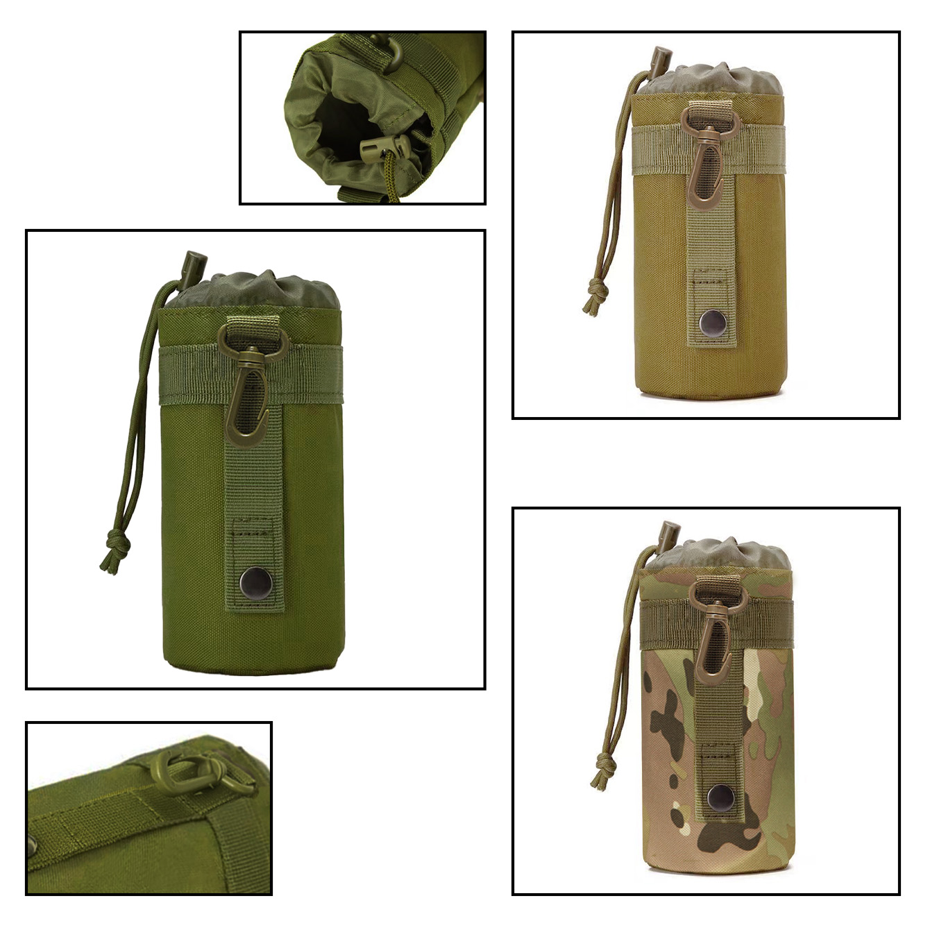 Camping Cooking Tin - กีฬาฉนวนกันความร้อนกระเป๋าคาดเอวกาต้มน้ําร้อนกระเป๋าน้ําเหมาะสําหรับเดินป่าตั้งแคมป์เดินป่าฯลฯ