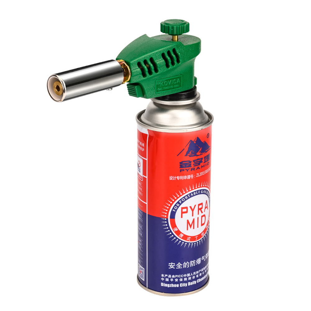Camping Cooking Torch - ปืนเชื่อมไฟทำครัวทำอาหารอบอาหารแก๊สบิวเทนหัวปืนพ่นเตาบาร์บีคิวกลางแจ้งแคมป์ปิ้งเตาบ้าน (ไม่มีก๊าซ)