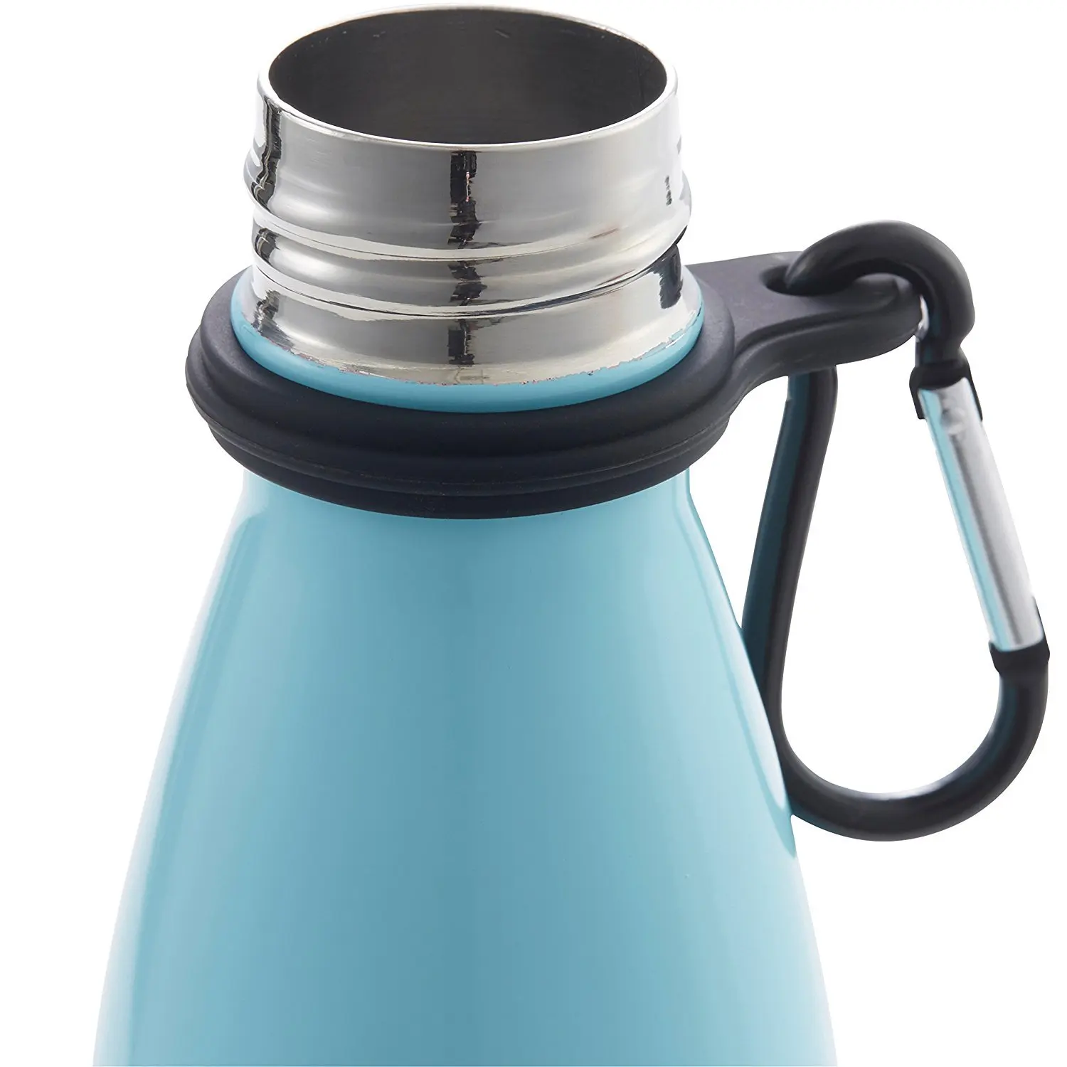 Camping Cooking Tin - กาต้มน้ําแขวนหัวเข็มขัด Carabiner ซิลิโคนกีฬาผู้ถือขวดน้ํากลางแจ้ง Camp Camping แบบพกพากลางแจ้งองค์ประกอบ