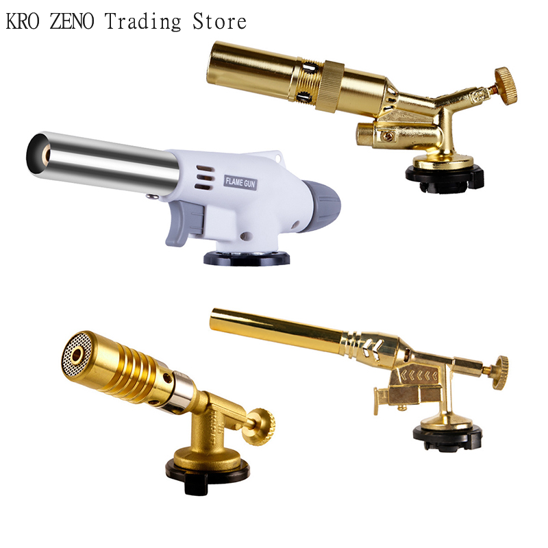Camping Cooking Torch - 🔝 หัวพ่นแก๊สเชื่อมแบบพกพา หัวพ่นไฟ บิวเทน บาร์บีคิว สำหรับตั้งแคมป์กลางแจ้ง