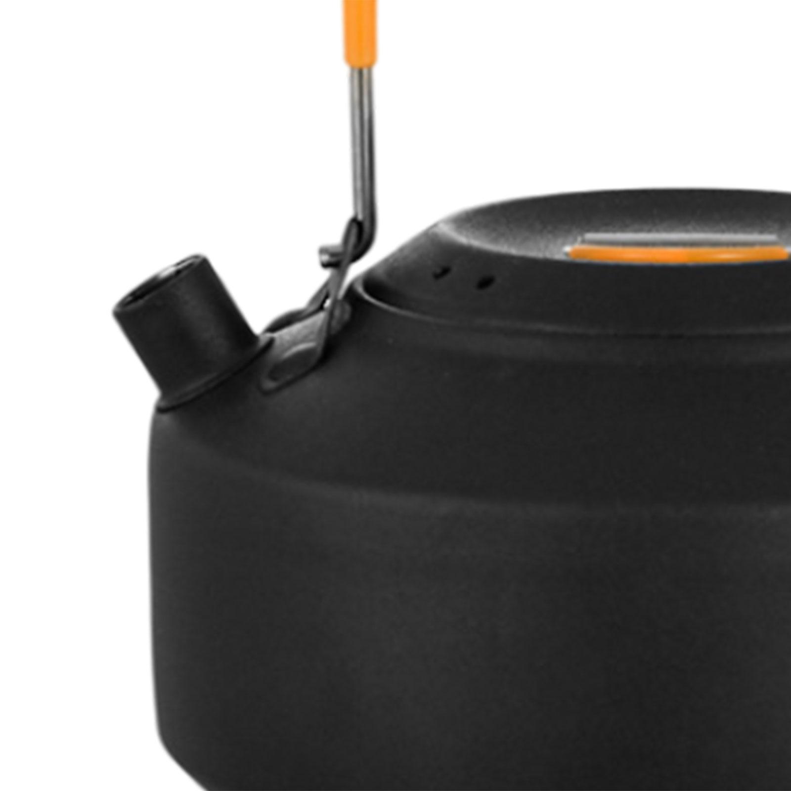 Camping Cooking Pot With Lid - หม้อต้มกาแฟแบบพกพาสำหรับตั้งแคมป์พร้อมที่จับและฝาปิด ภาชนะครัวสำหรับต้มน้ำชาสำหรับแคมป์ไฟ บาร์บีคิว ทำอาหาร ปิกนิก ตกปลา