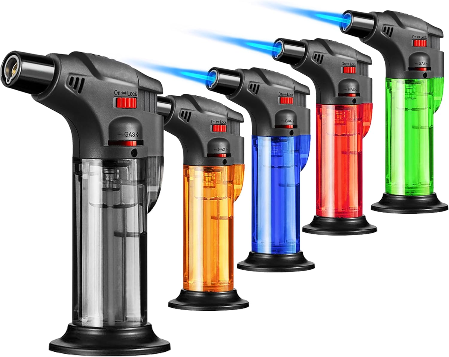 Camping Cooking Torch - บิวเทนเติม Jet Flame ไฟฉายไฟแช็กไฟฉายกันลมสําหรับเทียนเตาผิง Camping Grill
