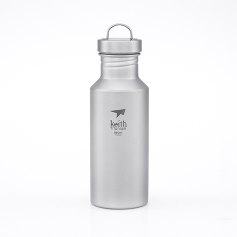 Mess Kit Titanium - KEITH กระบอกน้ำไทเทเนียม550ml bacteriostatic drinkware เดินป่ากลางแจ้งแคมป์ปิ้งอุปกรณ์บนโต๊ะอาหารขวดกีฬาขี่จักรยานเบามาก