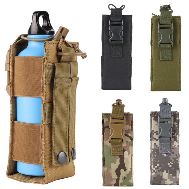 Camping Cooking Tin - กระเป๋าใส่ขวดน้ำแบบ Molle สำหรับกิจกรรมกลางแจ้ง กีฬา ขี่จักรยาน ตั้งแคมป์