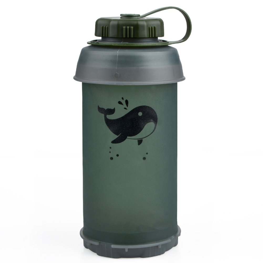 ขวดน้ำ TPU แบบพับได้ขนาด 750 ม - Camping Cooking Tin บทวิจารณ์และราคา
