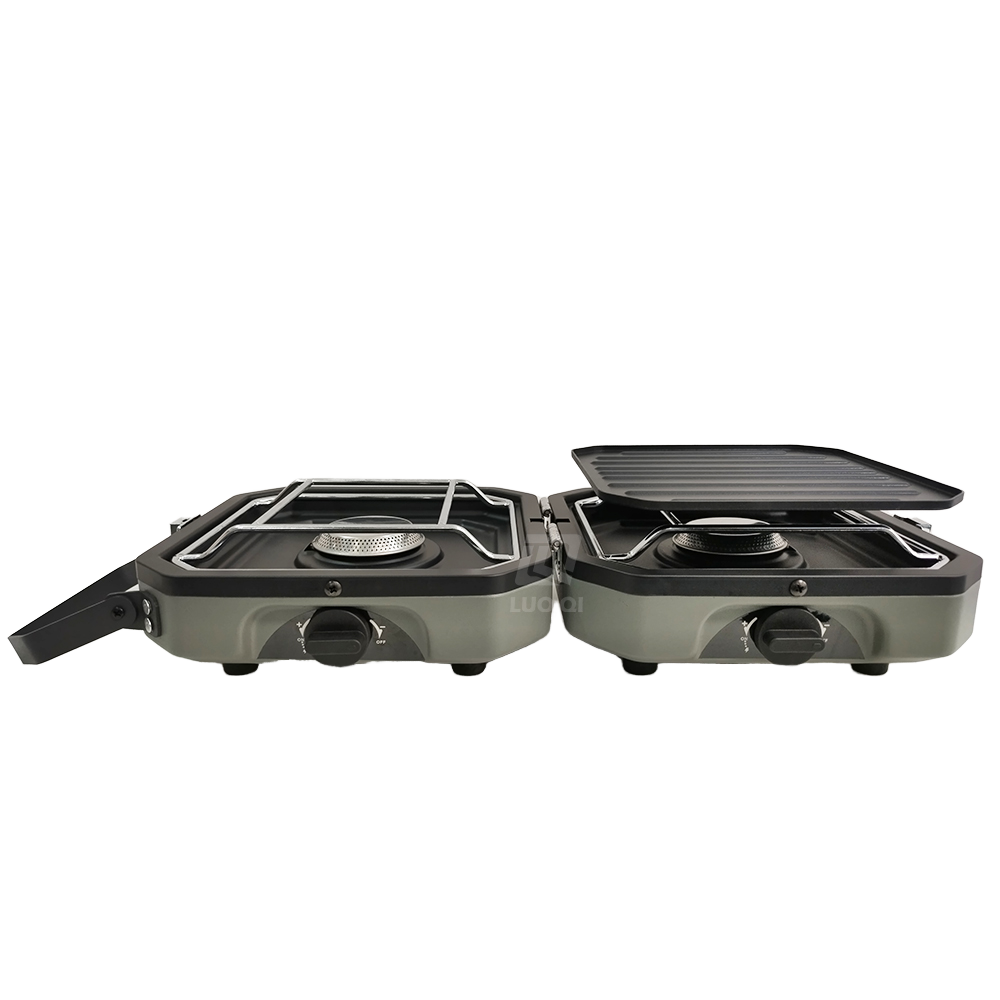 เตาปิ้งย่างแบบพกพาสำหรับตั้งแค - Camping Double Cooking Stove บทวิจารณ์และราคา