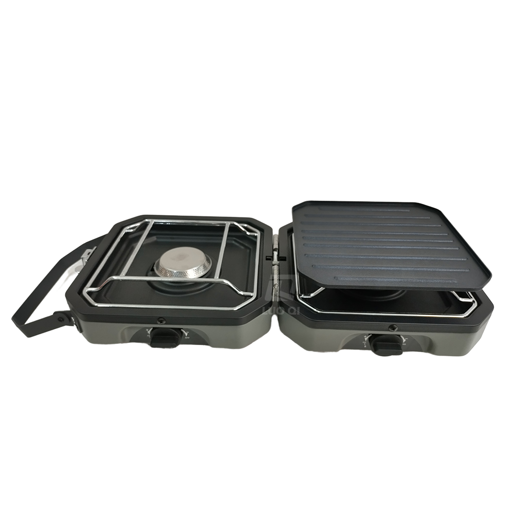 เตาปิ้งย่างแบบพกพาสำหรับตั้งแค - Camping Double Cooking Stove บทวิจารณ์และราคา