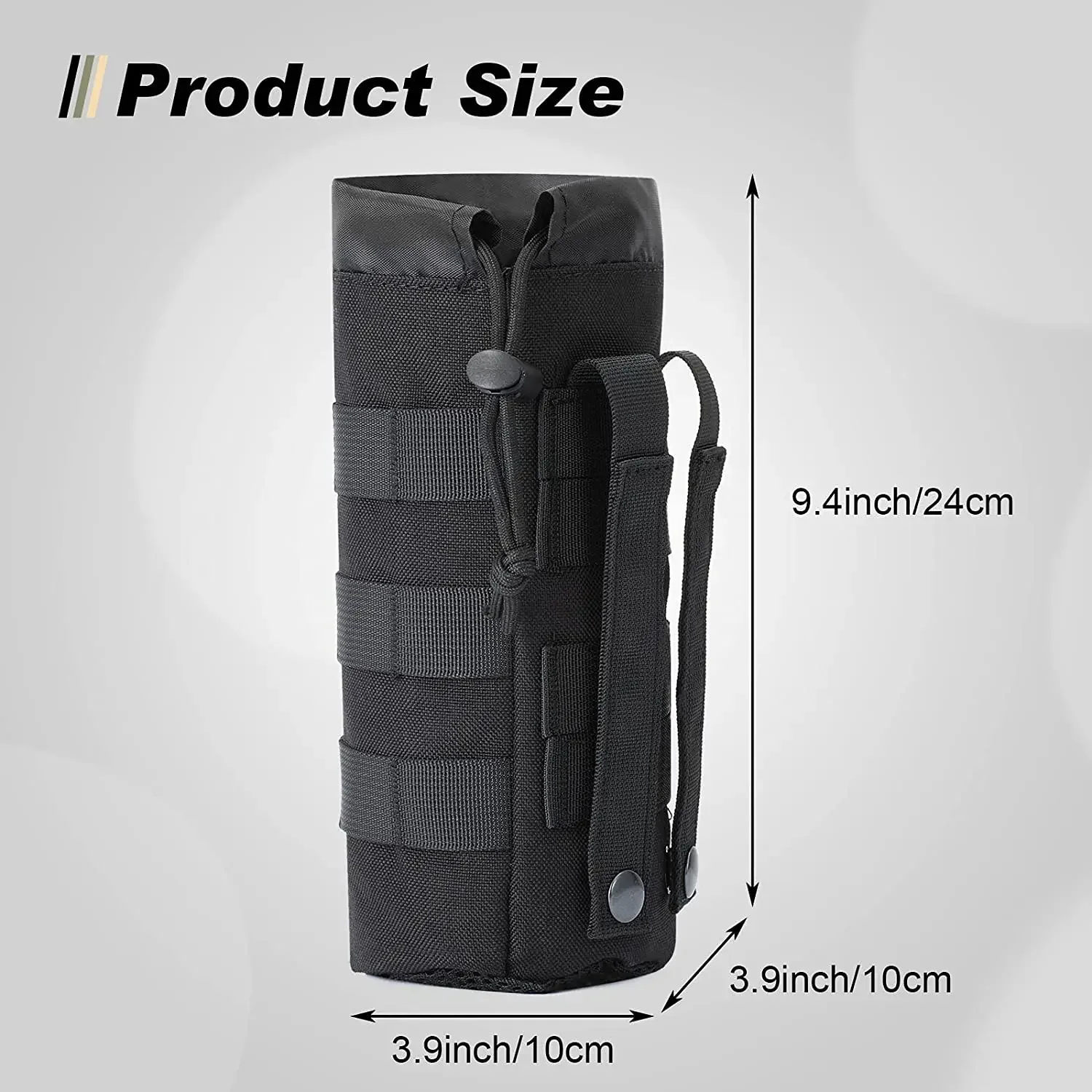 ยุทธวิธี MOLLE ขวดน้ํากระเป๋าผ - Camping Cooking Tin บทวิจารณ์และราคา