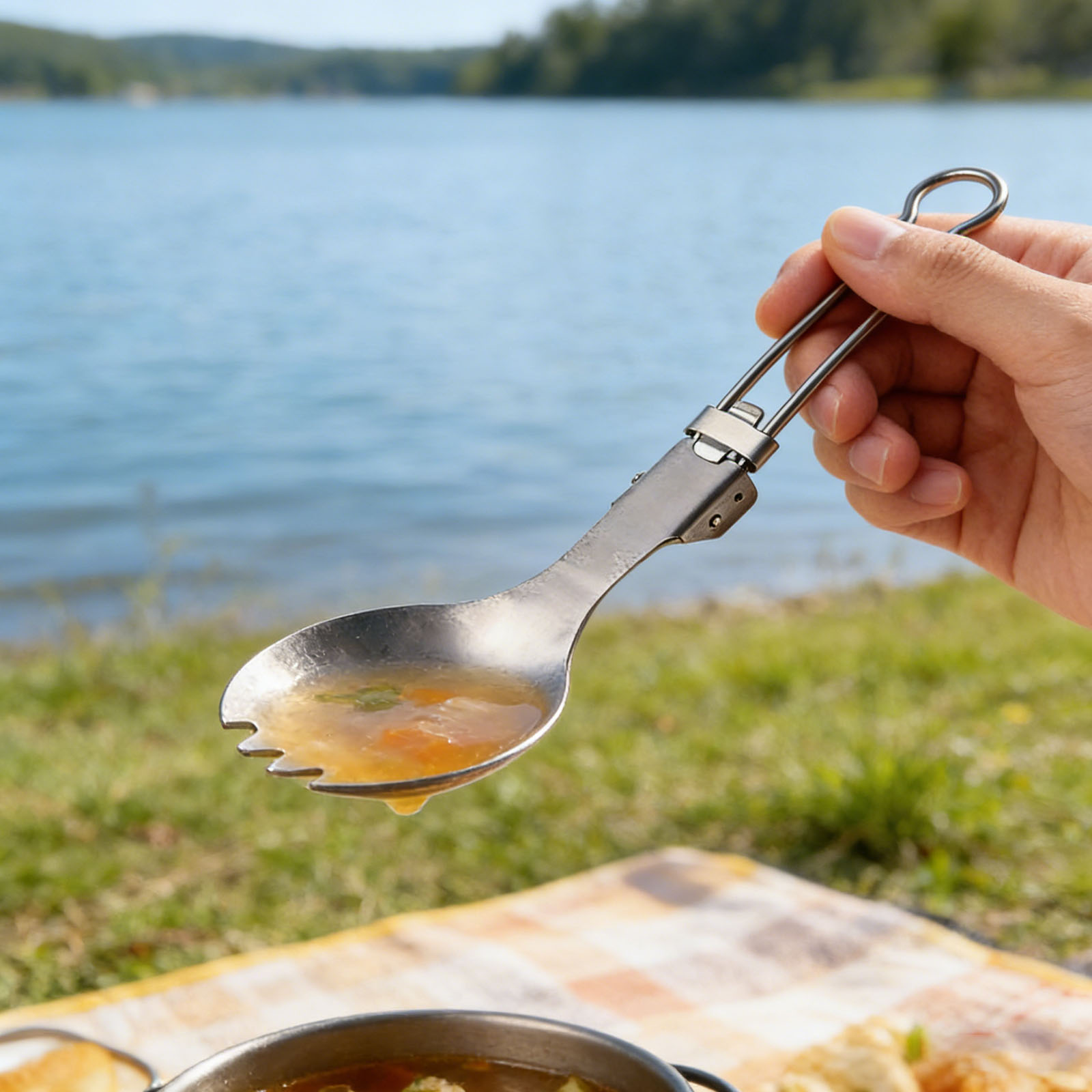 ชุดสปอร์คไทเทเนียมบริสุทธิ์ ช้ - Camp Spork Set บทวิจารณ์และราคา