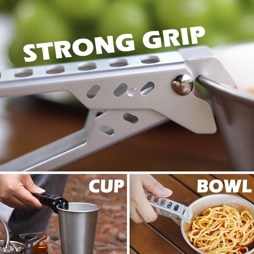 ที่จับหม้อทนความร้อนสำหรับใช้ง - Camping Cooking Accessories Set บทวิจารณ์และราคา