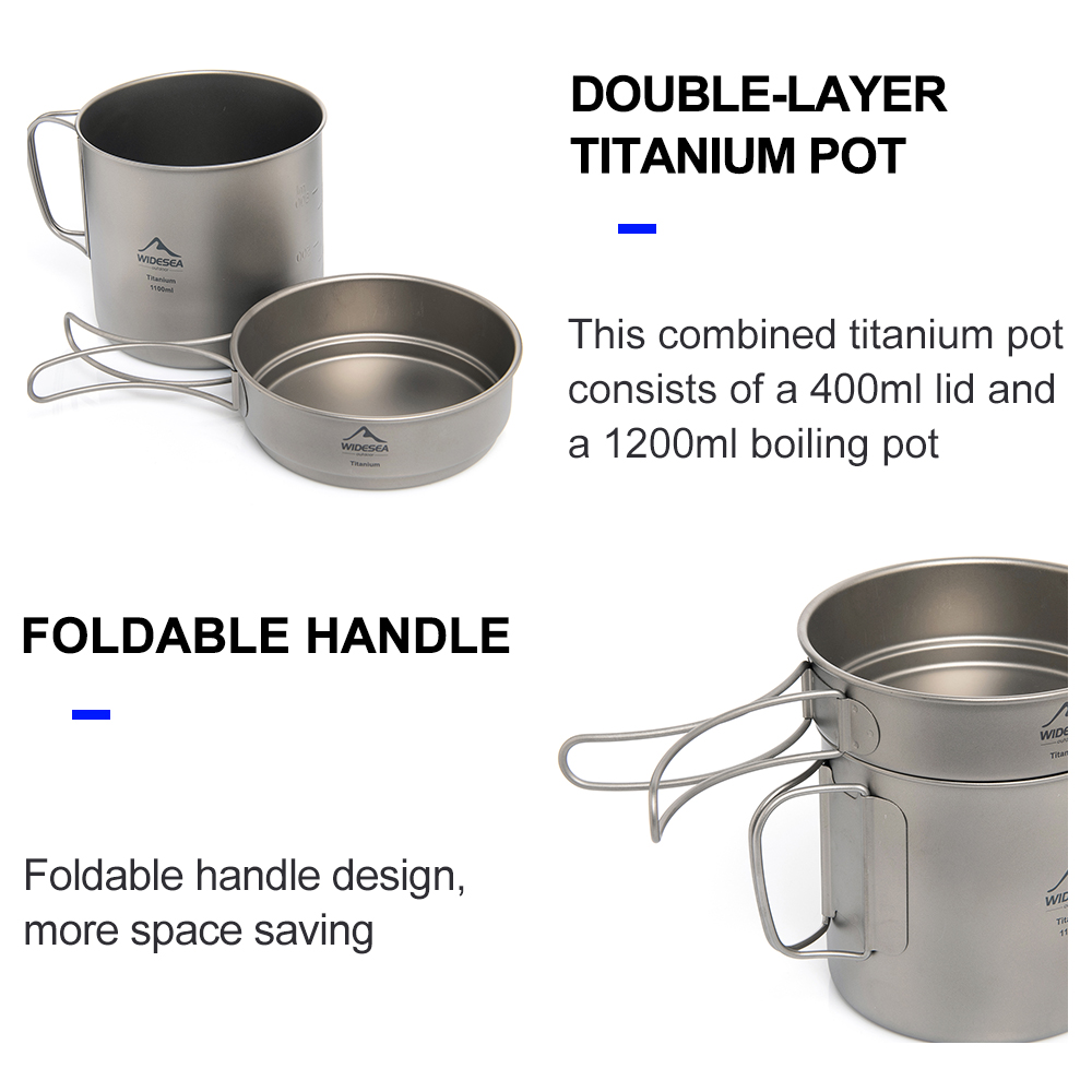 หม้อตั้งแคมป์ไทเทเนียม Ultrali - Mess Kit Titanium บทวิจารณ์และราคา