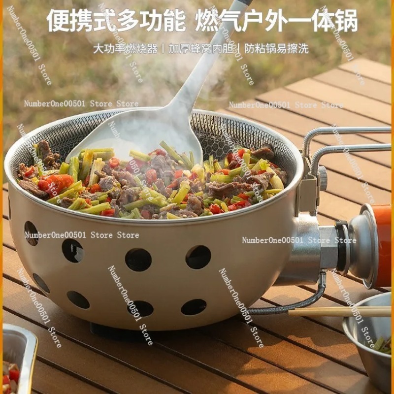 หม้อปรุงอาหารกลางแจ้งแบบพกพา ช - Camping Cooking Accessories Set บทวิจารณ์และราคา