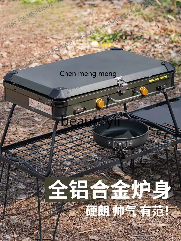 เตาแก๊สแบบพกพา Z189 หัวเตาคู่  - Camping Double Cooking Stove บทวิจารณ์และราคา