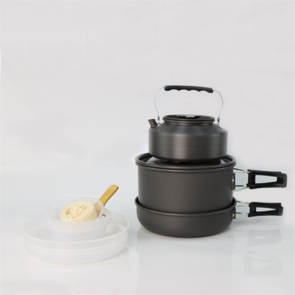 ชุดเครื่องครัวแคมป์ปิ้งอลูมิเน - Camping Cooking Pot Large บทวิจารณ์และราคา