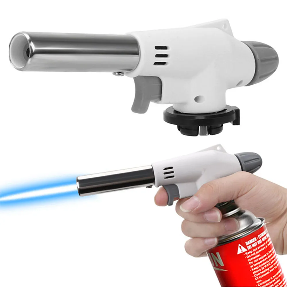 โลหะแบบพกพาปืนเปลวไฟบิวเทนแก๊ส - Camping Cooking Torch บทวิจารณ์และราคา