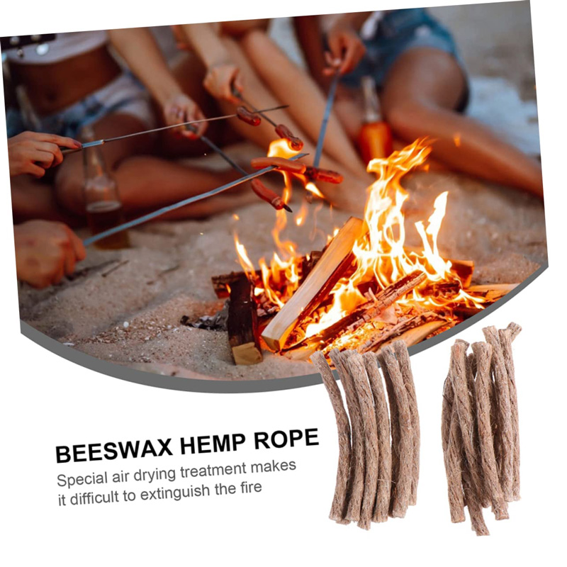 เชือกป่านจุดไฟ 12/24 ชิ้น พกพา - Camping Cooking Burner บทวิจารณ์และราคา