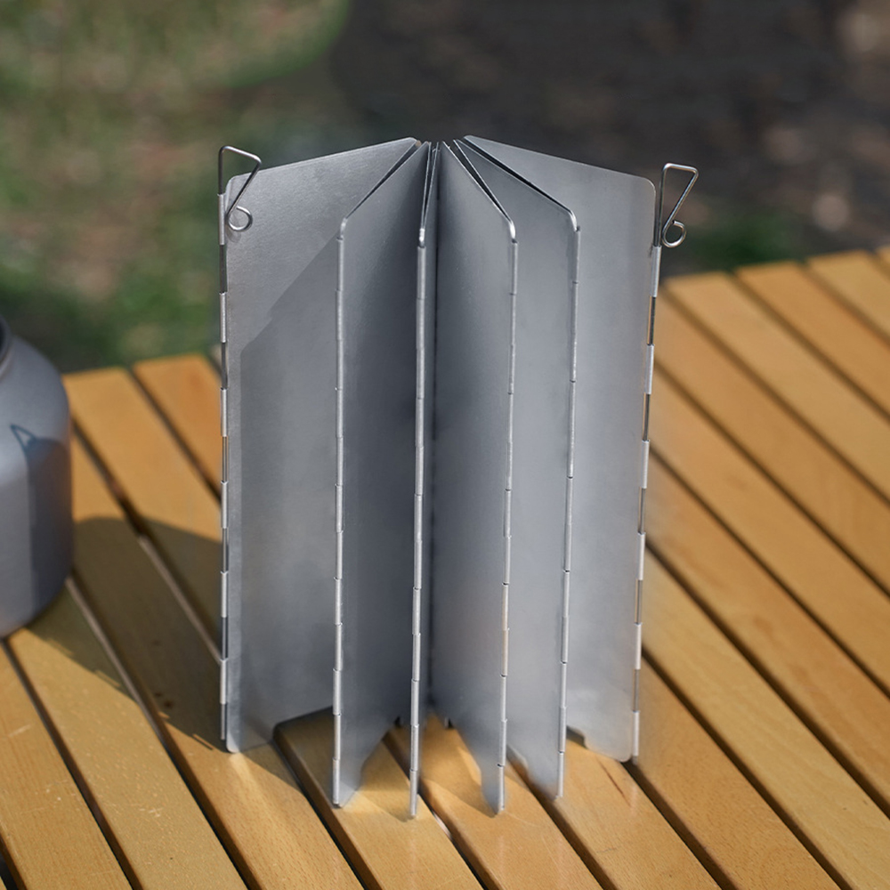 แผ่นกันลมเตาแก๊สแบบพับได้ 10 แ - Camping Cooking Burner บทวิจารณ์และราคา