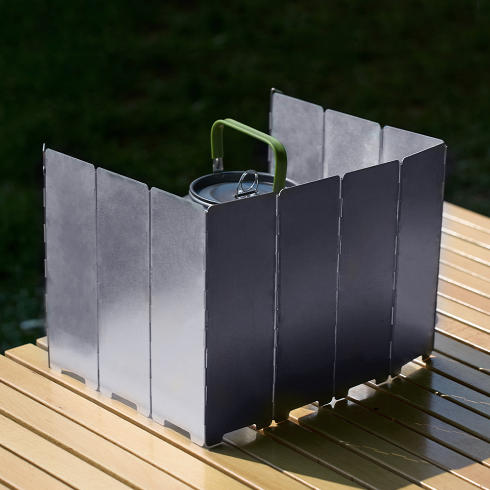แผ่นกันลมเตาแก๊สแบบพับได้ 10 แ - Camping Cooking Burner บทวิจารณ์และราคา