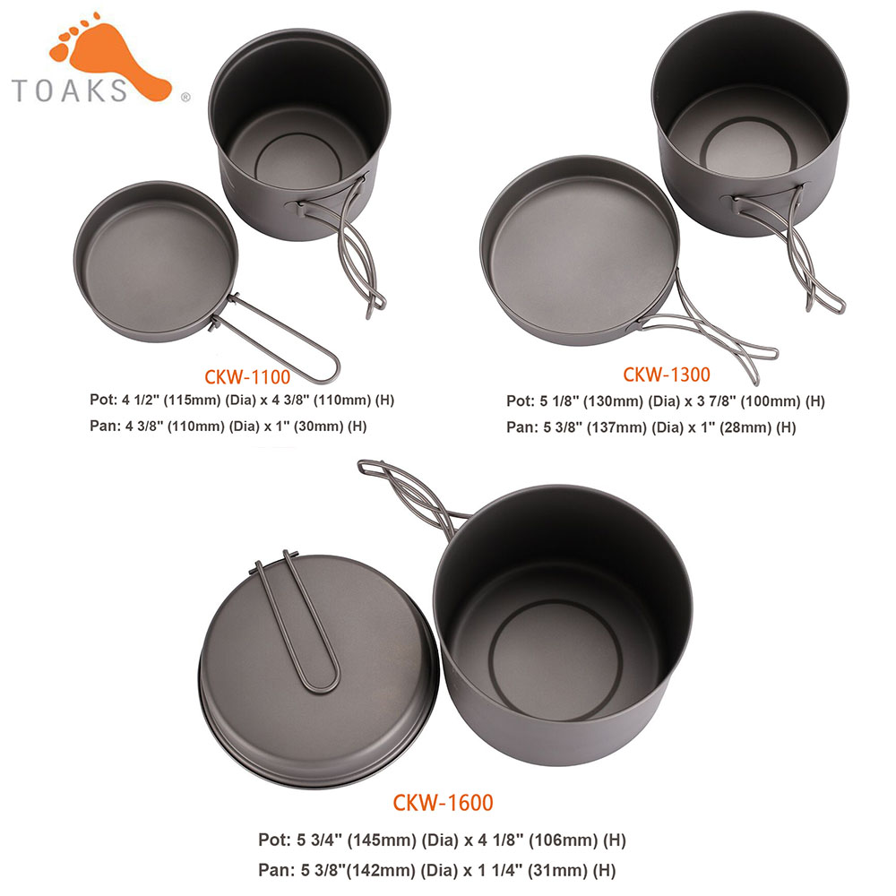 TOAKS ชุดเครื่องครัวไทเทเนียม  - Mess Kit Titanium บทวิจารณ์และราคา