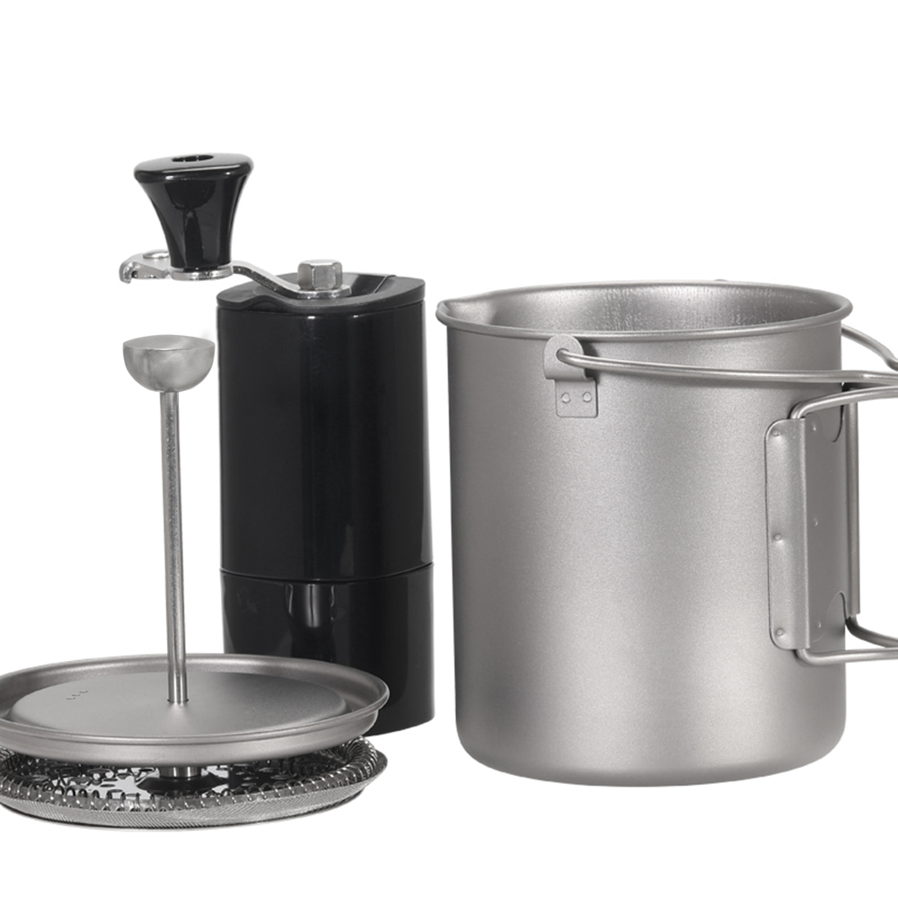 Lixada หม้อชงกาแฟเฟรนช์เพรสถ้ว - Mess Kit Titanium บทวิจารณ์และราคา