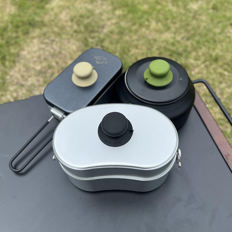 ที่จับฝาหม้อซิลิโคน 1 ชิ้น ขนา - Camping Cooking Pot With Lid บทวิจารณ์และราคา