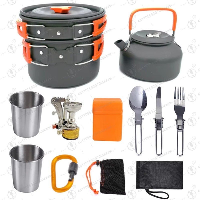 ชุดเครื่องครัวอลูมิเนียมสำหรับ - Camping Cooking Accessories Set บทวิจารณ์และราคา