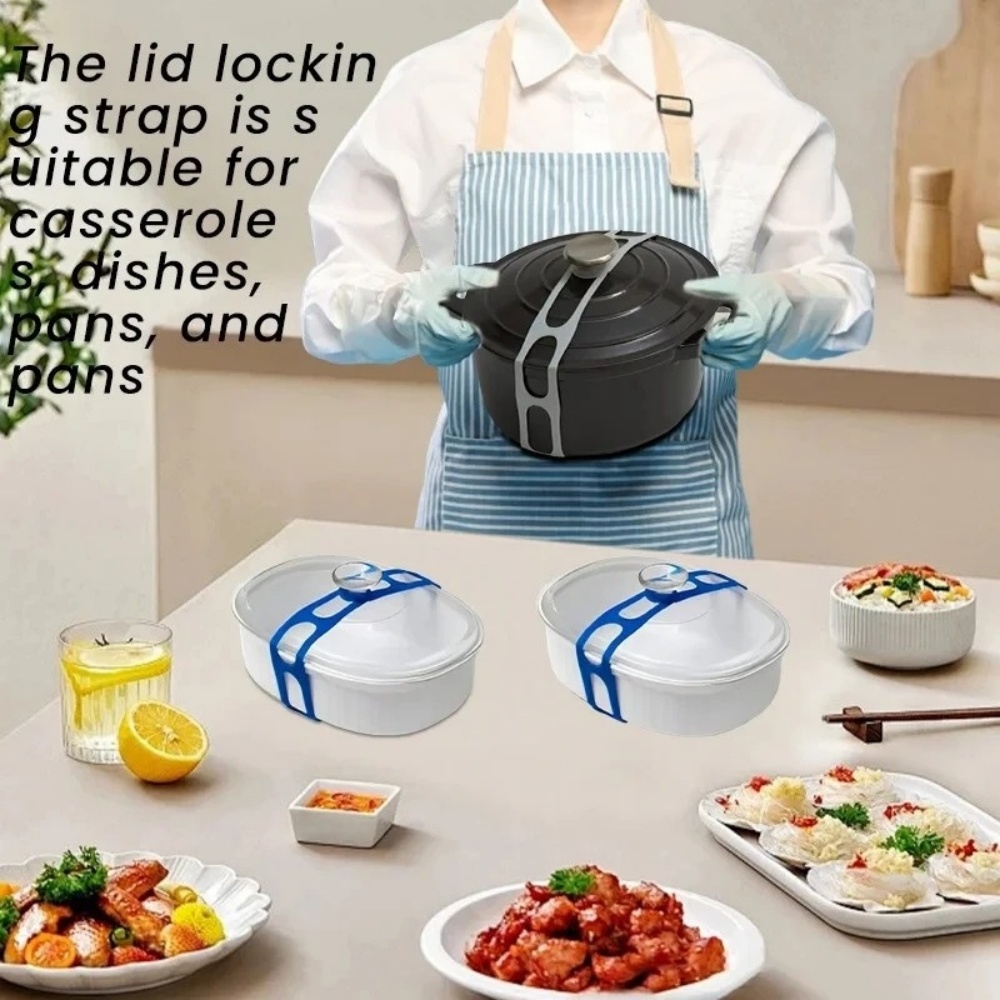 สายรัดซิลิโคนยืดหยุ่นสำหรับยึด - Camping Cooking Pot With Lid บทวิจารณ์และราคา