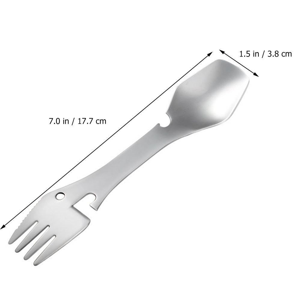 ชุดช้อนส้อมสแตนเลสกันสนิม 2 ชิ - Camp Spork Set บทวิจารณ์และราคา