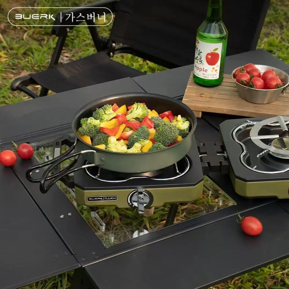 BUERK Camping เตา Double Burne - Camping Double Cooking Stove บทวิจารณ์และราคา