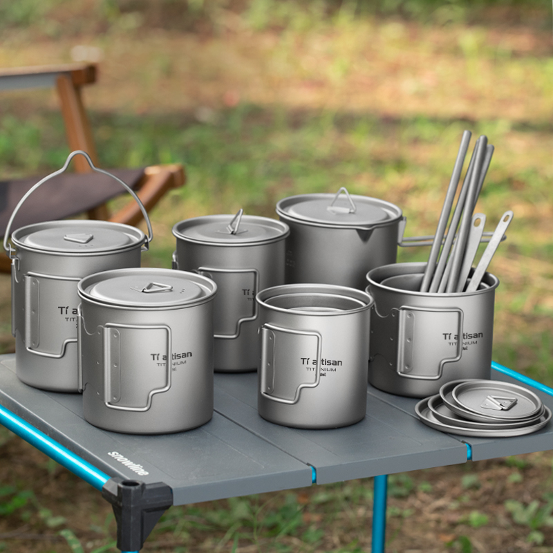 Tiartisan ไทเทเนียมกลางแจ้งน้ํ - Mess Kit Titanium บทวิจารณ์และราคา