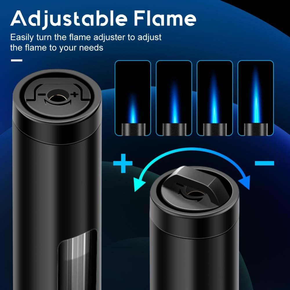 ไฟแช็คกันลมแบบเติมได้ 2 ชิ้น,  - Camping Cooking Torch บทวิจารณ์และราคา