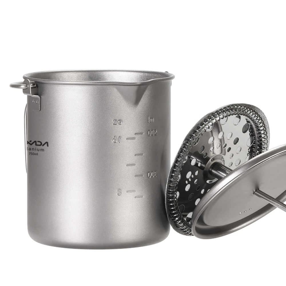 แก้วกาแฟไทเทเนียม Lixada 750 ม - Camping Cooking Pot With Lid บทวิจารณ์และราคา