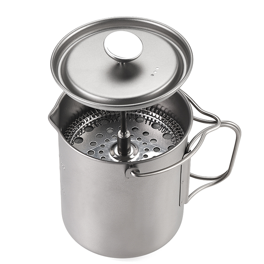 แก้วกาแฟไทเทเนียม Lixada 750 ม - Camping Cooking Pot With Lid บทวิจารณ์และราคา