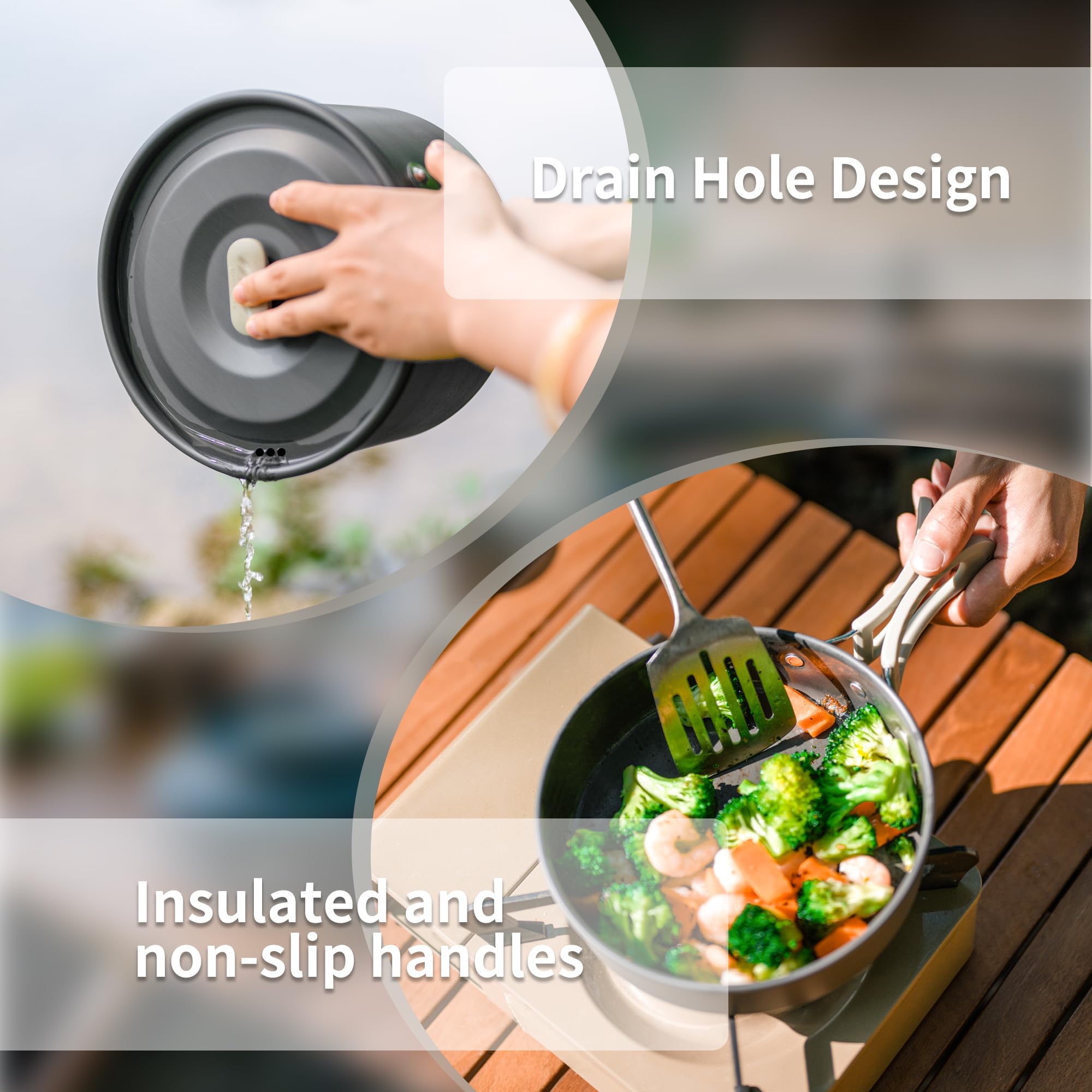 เนเจอร์ไฮค์หม้อซุปแคมป์ปิ้งพร้ - Camping Cooking Pot Large บทวิจารณ์และราคา