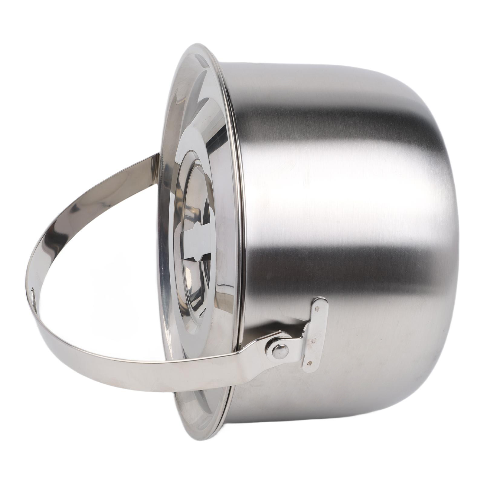 หม้อสแตนเลสสำหรับตั้งแคมป์ พร้ - Camping Cooking Pot With Lid บทวิจารณ์และราคา
