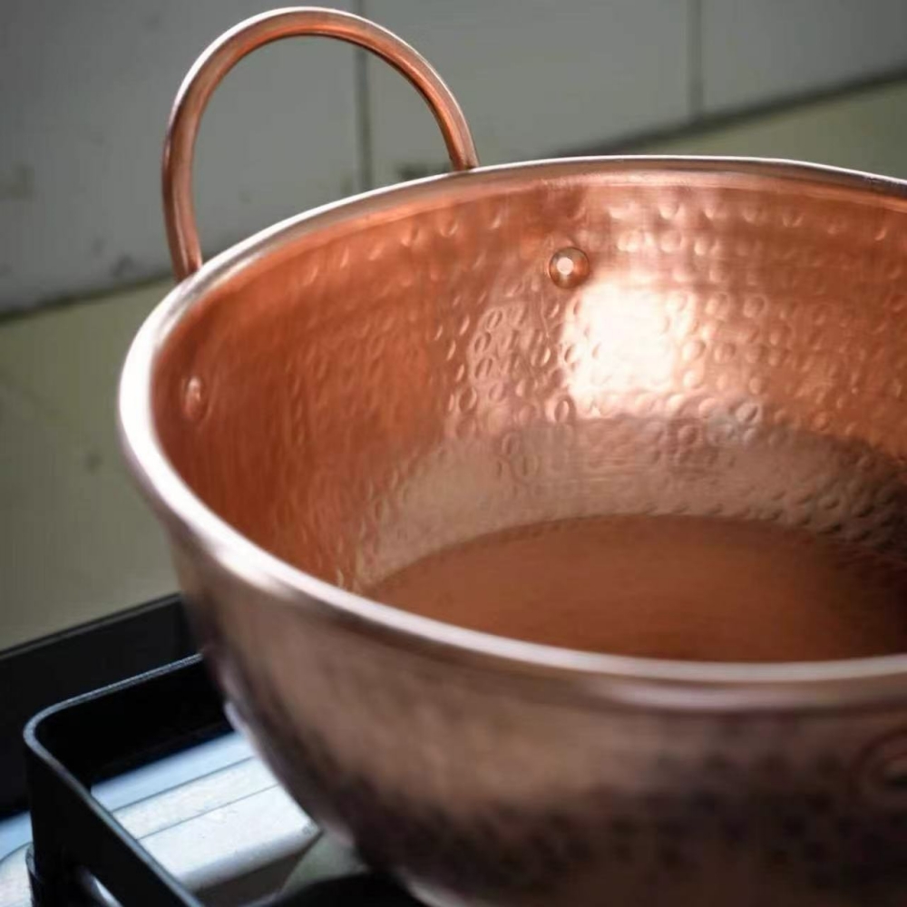 หม้อทองแดงโบราณ หม้อทำอาหารสำห - Vintage Camping Cooking Set บทวิจารณ์และราคา