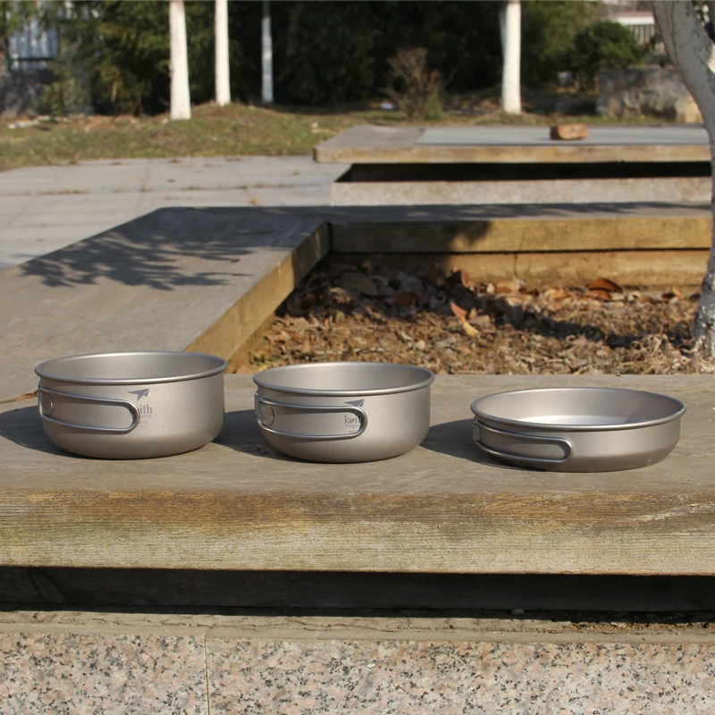 Keith 3PCS ไทเทเนียมเครื่องครั - Camping Cooking Sets บทวิจารณ์และราคา