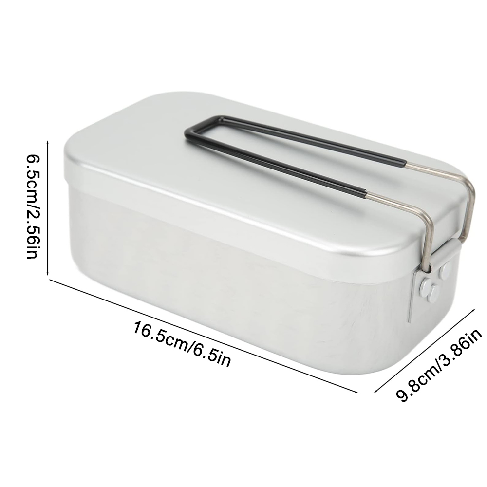 800ML อลูมิเนียมกล่องอาหารกลาง - Camping Cooking Tin บทวิจารณ์และราคา