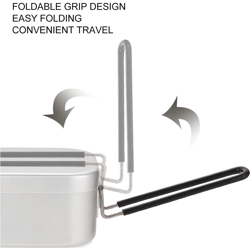 800ML อลูมิเนียมกล่องอาหารกลาง - Camping Cooking Tin บทวิจารณ์และราคา