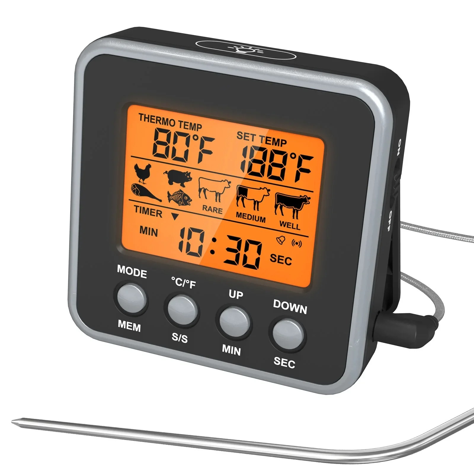 เทอร์โมมิเตอร์วัดอุณหภูมิเนื้อ - Meat Thermometer Camp บทวิจารณ์และราคา