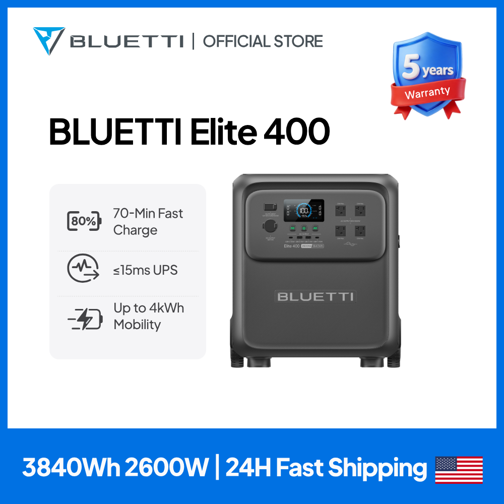 BLUETTI Elite 400 2600W 3840Wh - Camping Cooking Tin บทวิจารณ์และราคา