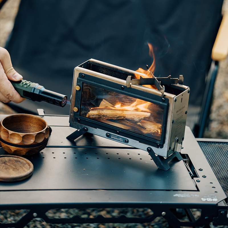 เตาไม้พกพา Goout Springhill รุ - Camping Cooking Fire บทวิจารณ์และราคา