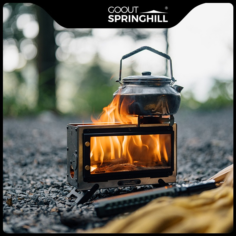 เตาไม้พกพา Goout Springhill รุ - Camping Cooking Fire บทวิจารณ์และราคา
