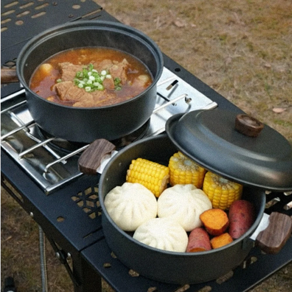 ชุดหม้อทำอาหารแคมป์ปิ้ง 3 ลิตร - Camping Cooking Pot With Lid บทวิจารณ์และราคา