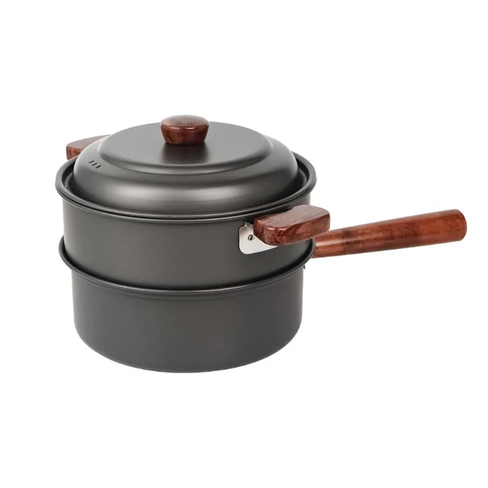 ชุดหม้อทำอาหารแคมป์ปิ้ง 3 ลิตร - Camping Cooking Pot With Lid บทวิจารณ์และราคา